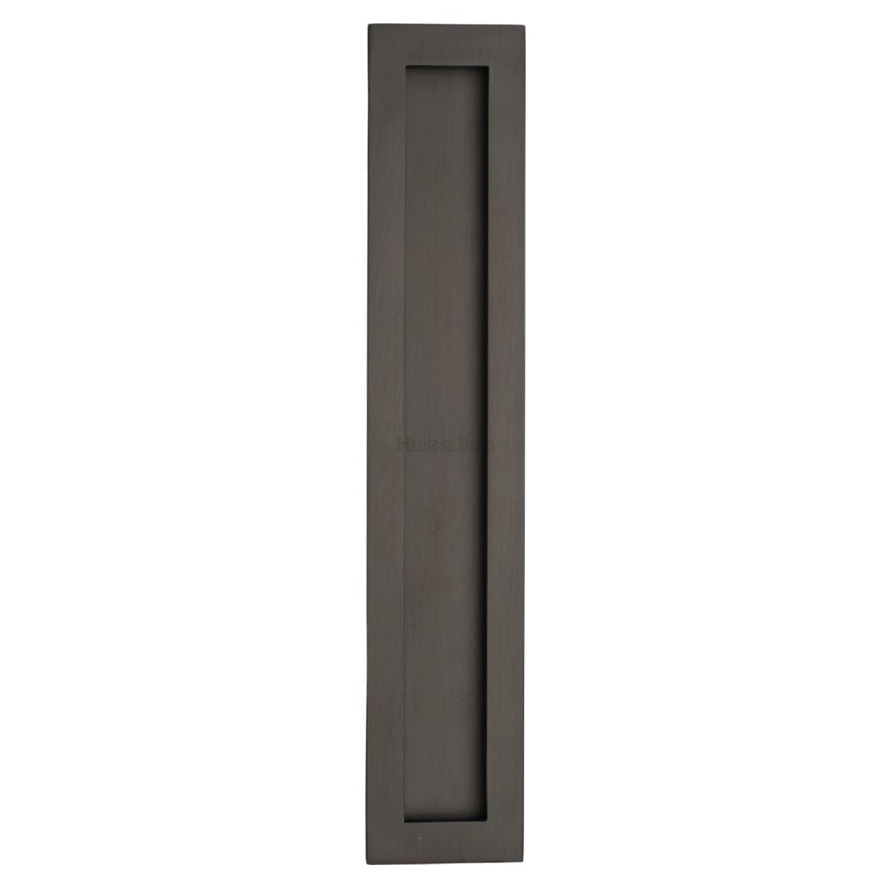 Heritage Brass Door Furniture Matt Bronze / Flush Handle / Rectangular Heritage Brass - Rectangular Flush Pull 300 x 58mm Matt Bronze Finish