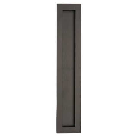 Heritage Brass Door Furniture Matt Bronze / Flush Handle / Rectangular Heritage Brass - Rectangular Flush Pull 300 x 58mm Matt Bronze Finish