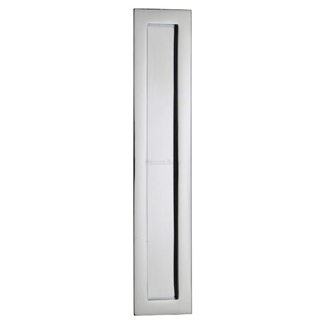 Heritage Brass Door Furniture Polished Chrome / Flush Handle / Rectangular Heritage Brass - Rectangular Flush Pull 300 x 58mm Polished Chrome Finish