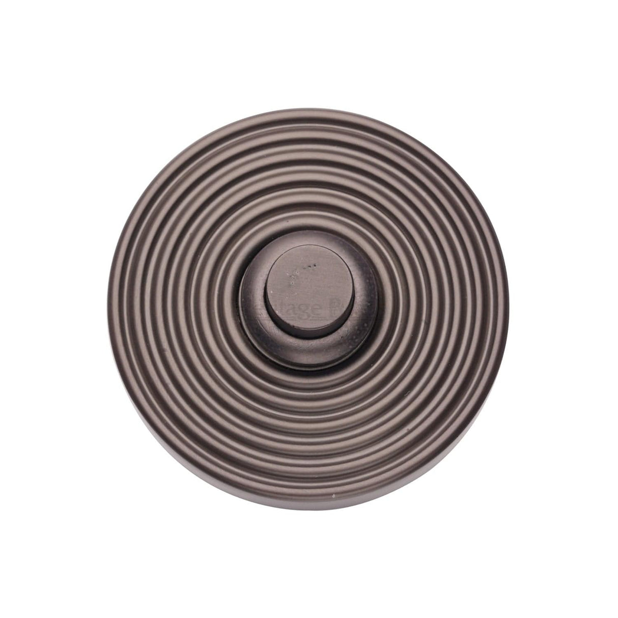 Heritage Brass Door Furniture Matt Bronze / Reeded Bell Push Heritage Brass - Reeded Bell Push Matt Bronze finish