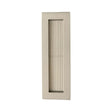 Heritage Brass Door Furniture Satin Nickel / Flush Handle / Rectangular Heritage Brass - Reeded Rectangular Flush Pull 175 x 58mm Satin Nickel Finish