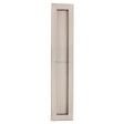 Heritage Brass Door Furniture Satin Nickel / Flush Handle / Rectangular Heritage Brass - Reeded Rectangular Flush Pull 300 x 58mm Satin Nickel Finish