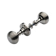 Heritage Brass Door Furniture Polished Nickel / Rim Knobs Heritage Brass - Reeded Rim Knob Polished Nickel Finish