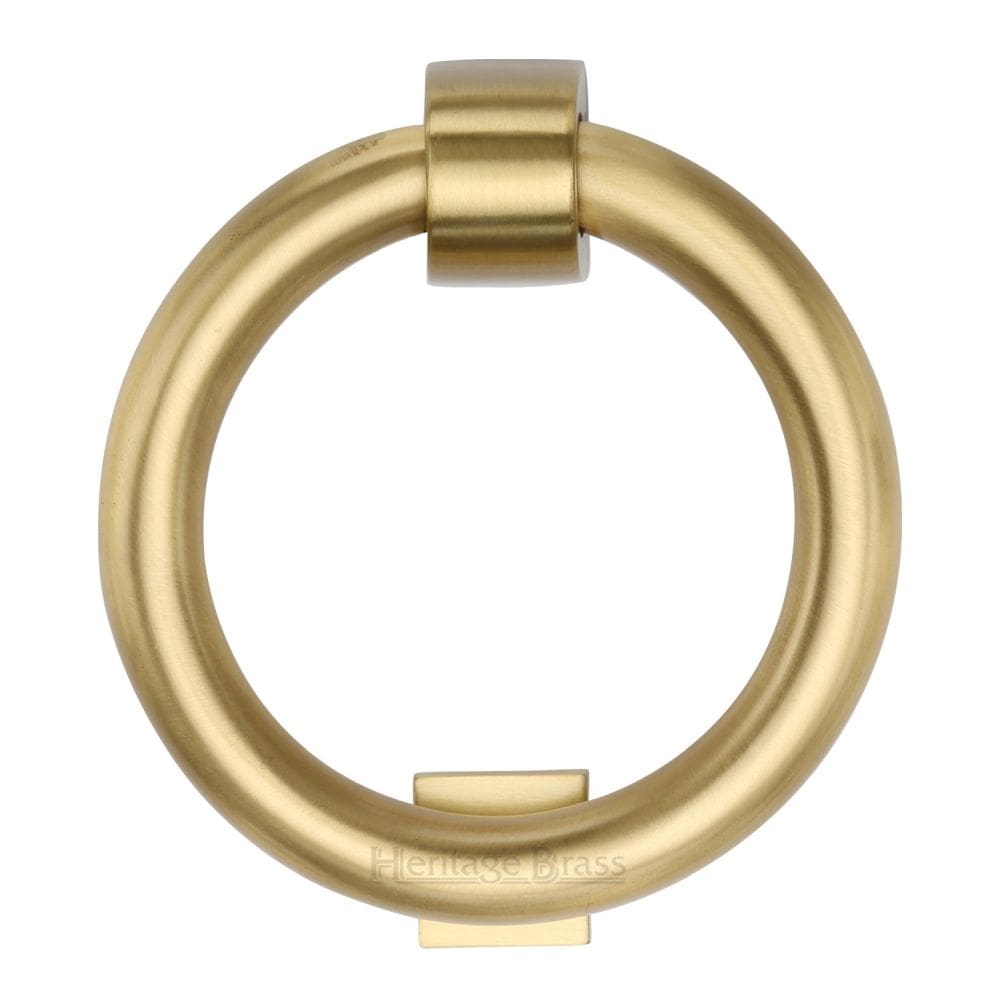 Heritage Brass Door Furniture Satin Brass / Ring Door Knocker Heritage Brass - Ring Knocker Satin Brass Finish