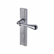 Heritage Brass Door Furniture Polished Chrome / Latch Handles Heritage Brass - Roma Reeded Lever Latch Polished Chrome finish