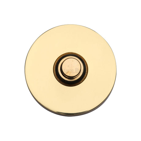 Heritage Brass Door Furniture Polished Brass / Round Bell Push Heritage Brass - Round Bell Push Polished Brass finish