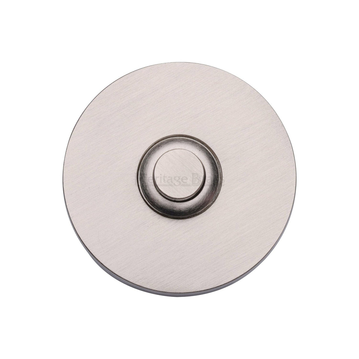 Heritage Brass Door Furniture Satin Nickel / Round Bell Push Heritage Brass - Round Bell Push Satin Nickel finish