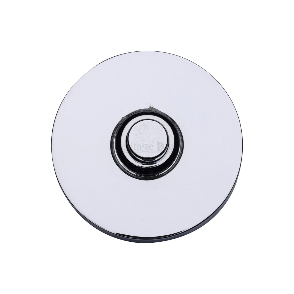 Heritage Brass Door Furniture Polished Chrome / Round Bell Push Heritage Brass - Round Bell PushPolished Chrome finish