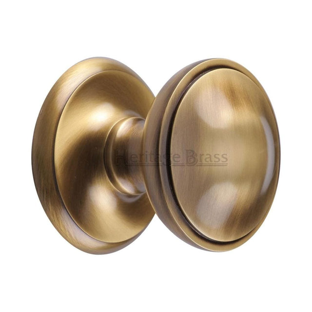 Heritage Brass Door Furniture Antique Brass / Round Centre Door Knob Heritage Brass - Round Centre Door Knob 3" Antique Brass Finish