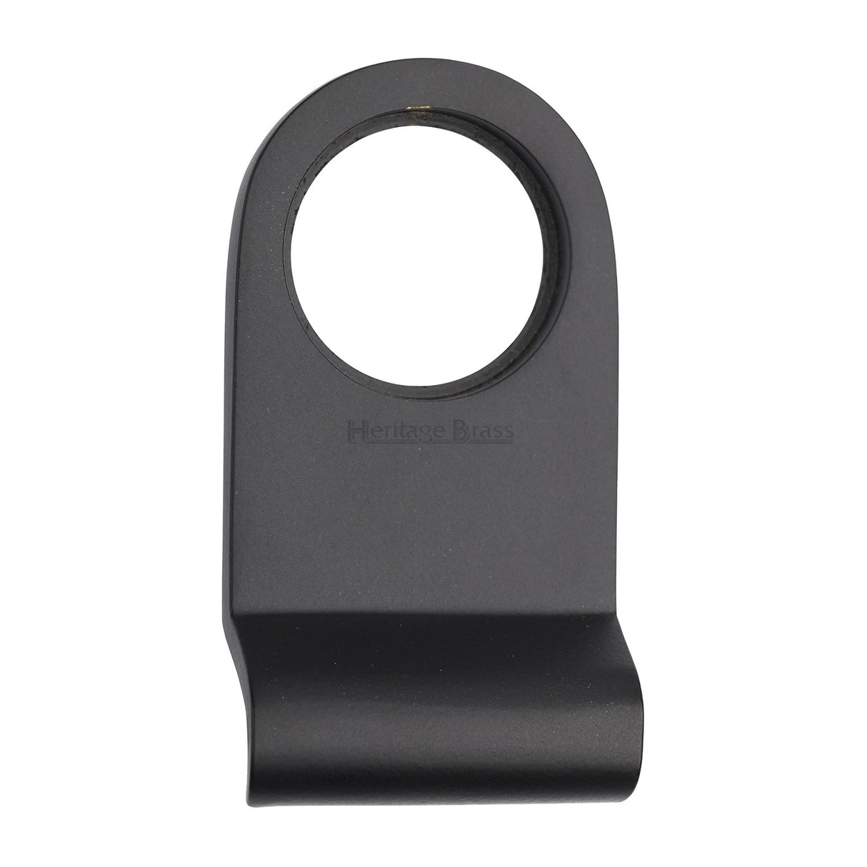 Heritage Brass Door Furniture Matt Black / Rim Profile Cylinder Pulls Heritage Brass - Round Cylinder Pull Matt Black finish
