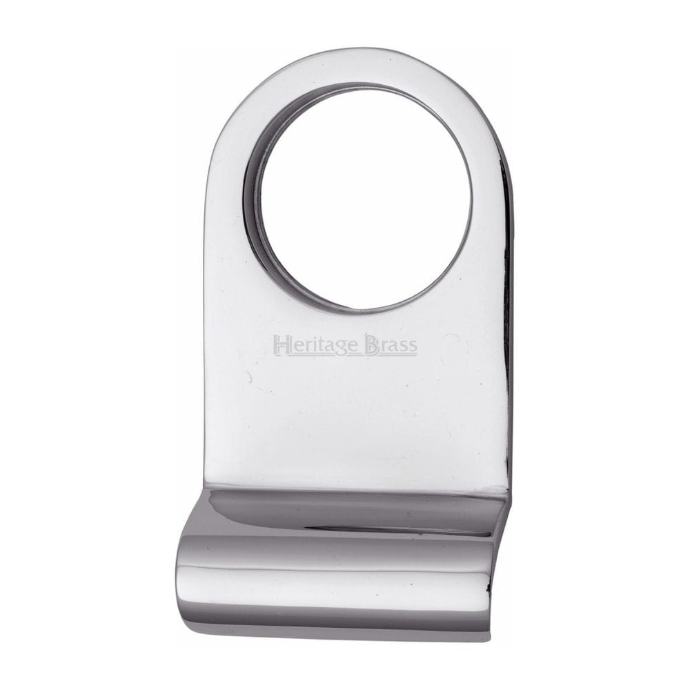 Heritage Brass Door Furniture Polished Chrome / Rim Profile Cylinder Pulls Heritage Brass - Round Cylinder Pull Polished Chrome Finish