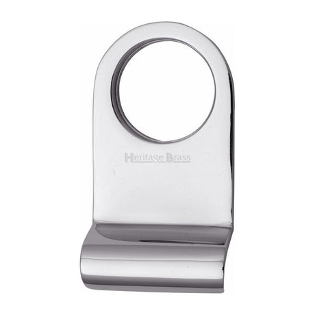 Heritage Brass Door Furniture Polished Chrome / Rim Profile Cylinder Pulls Heritage Brass - Round Cylinder Pull Polished Chrome Finish
