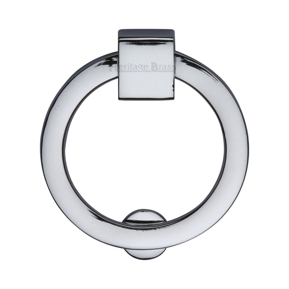 Heritage Brass Cabinet Hardware Polished Chrome / Cabinet Drop Pulls Heritage Brass - Round Drop Pull 50mm Polished Chrome Finish