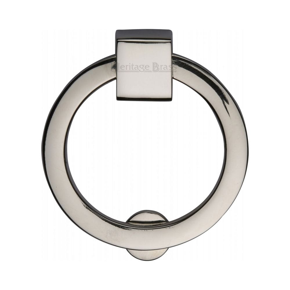 Heritage Brass Cabinet Hardware Polished Nickel / Cabinet Drop Pulls Heritage Brass - Round Drop Pull 50mm Polished Nickel Finish