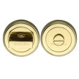 Heritage Brass Door Furniture Polished Brass / Yes Heritage Brass - Round Turn & Release Cylinder with stepped edge Polished