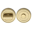 Heritage Brass Door Furniture Satin Brass / Yes Heritage Brass - Round Turn & Release Cylinder with stepped edge Satin