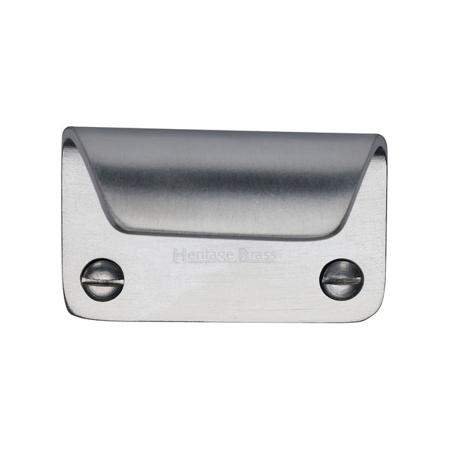 Heritage Brass Window Furniture Satin Chrome / Sash Window Lifts Heritage Brass - Sash Lift 65mm Satin Chrome finish