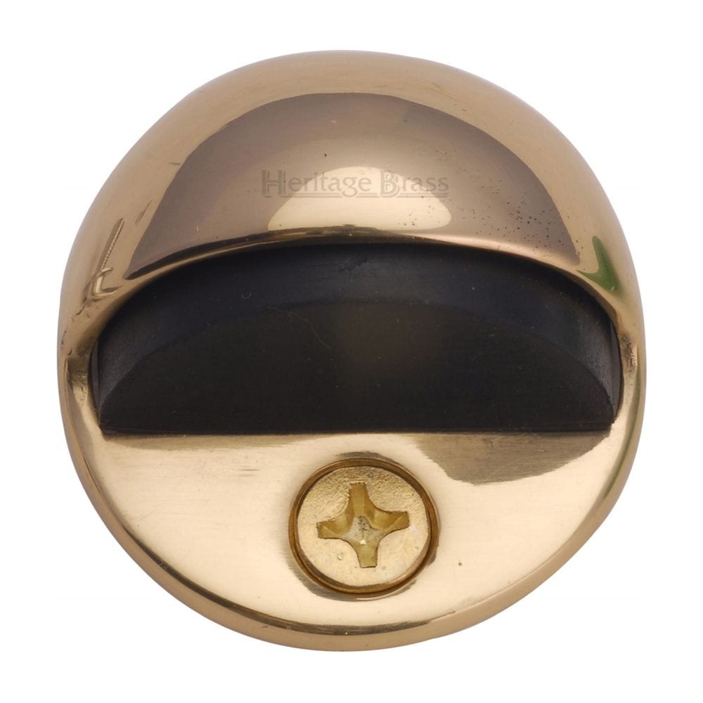 Heritage Brass Door Furniture Polished Brass / Floor Door Stop Heritage Brass - Shielded Door Stop Polished Brass Finish