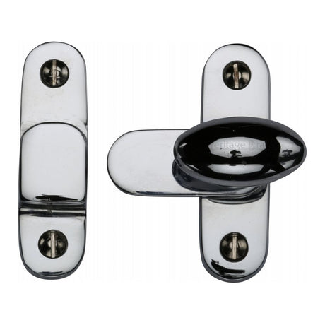 Heritage Brass Cabinet Hardware Polished Chrome / Showcase Catch Heritage Brass - Showcase Fastener Polished Chrome Finish