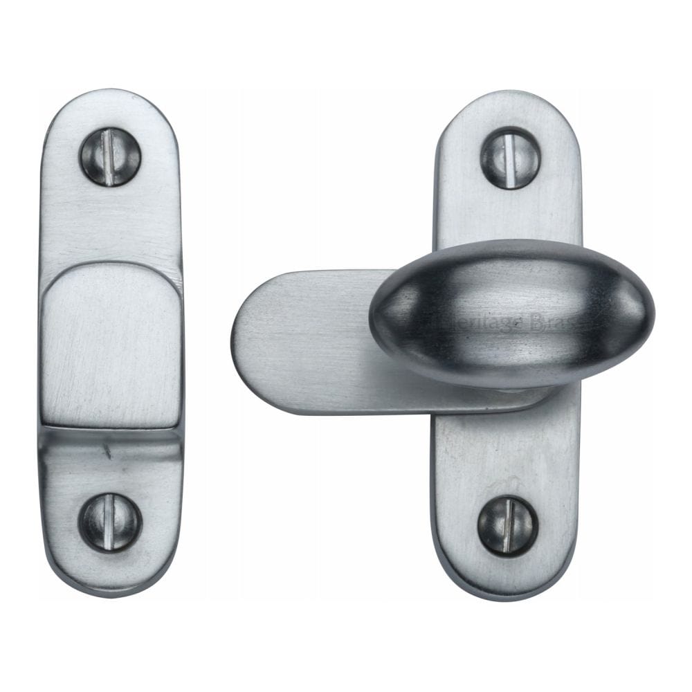 Heritage Brass Cabinet Hardware Satin Chrome / Showcase Catch Heritage Brass - Showcase Fastener Satin Chrome Finish