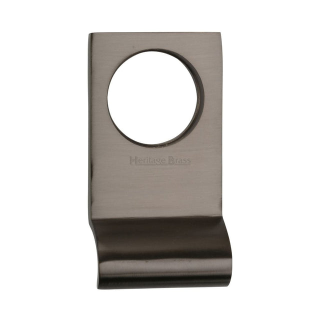 Heritage Brass Door Furniture Matt Bronze / Rim Profile Cylinder Pulls Heritage Brass - Square Cylinder Pull Matt Bronze Finish