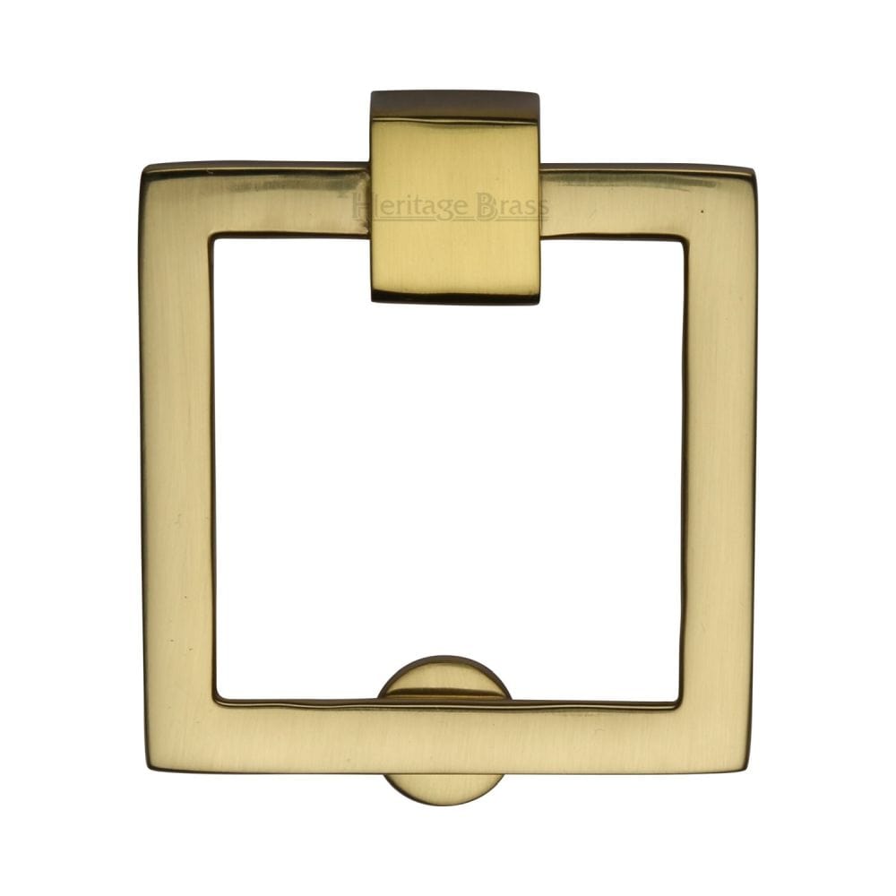 Heritage Brass Cabinet Hardware Polished Brass / Cabinet Drop Pulls Heritage Brass - Square Drop Pull Polished Brass Finish