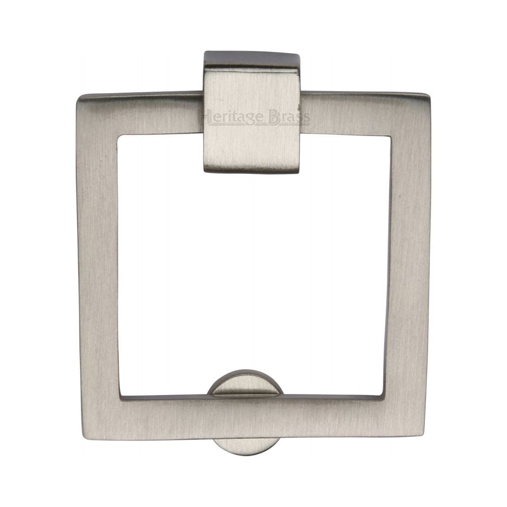 Heritage Brass Cabinet Hardware Satin Nickel / Cabinet Drop Pulls Heritage Brass - Square Drop Pull Satin Nickel Finish
