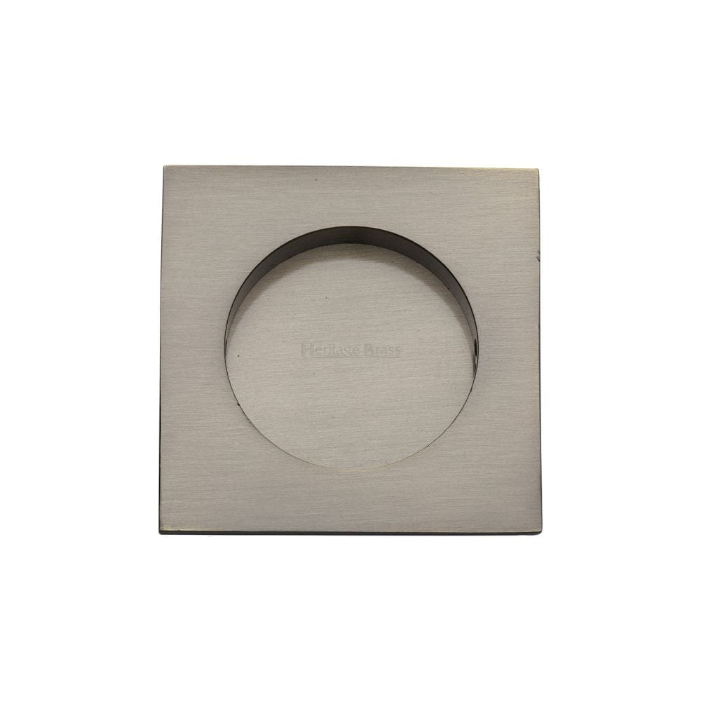 Heritage Brass Door Furniture Antique Brass / Flush Handle / Square Heritage Brass - Square Flush Pull 63 x 63mm Antique Brass Finish