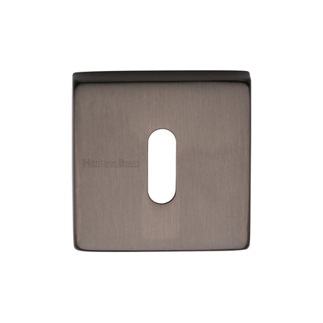 Heritage Brass Door Furniture Matt Bronze / Mortice Key Profile Escutcheons Heritage Brass - Square Key Escutcheon Matt Bronze Finish