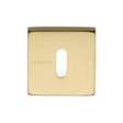 Heritage Brass Door Furniture Satin Brass / Mortice Key Profile Escutcheons Heritage Brass - Square Key Escutcheon Satin Brass Finish