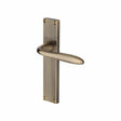Heritage Brass Door Furniture Antique Brass / Latch Handles Heritage Brass - Sutton Reeded Lever Latch Antique Brass finish