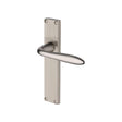 Heritage Brass Door Furniture Satin Nickel / Latch Handles Heritage Brass - Sutton Reeded Lever Latch Satin Nickel finish