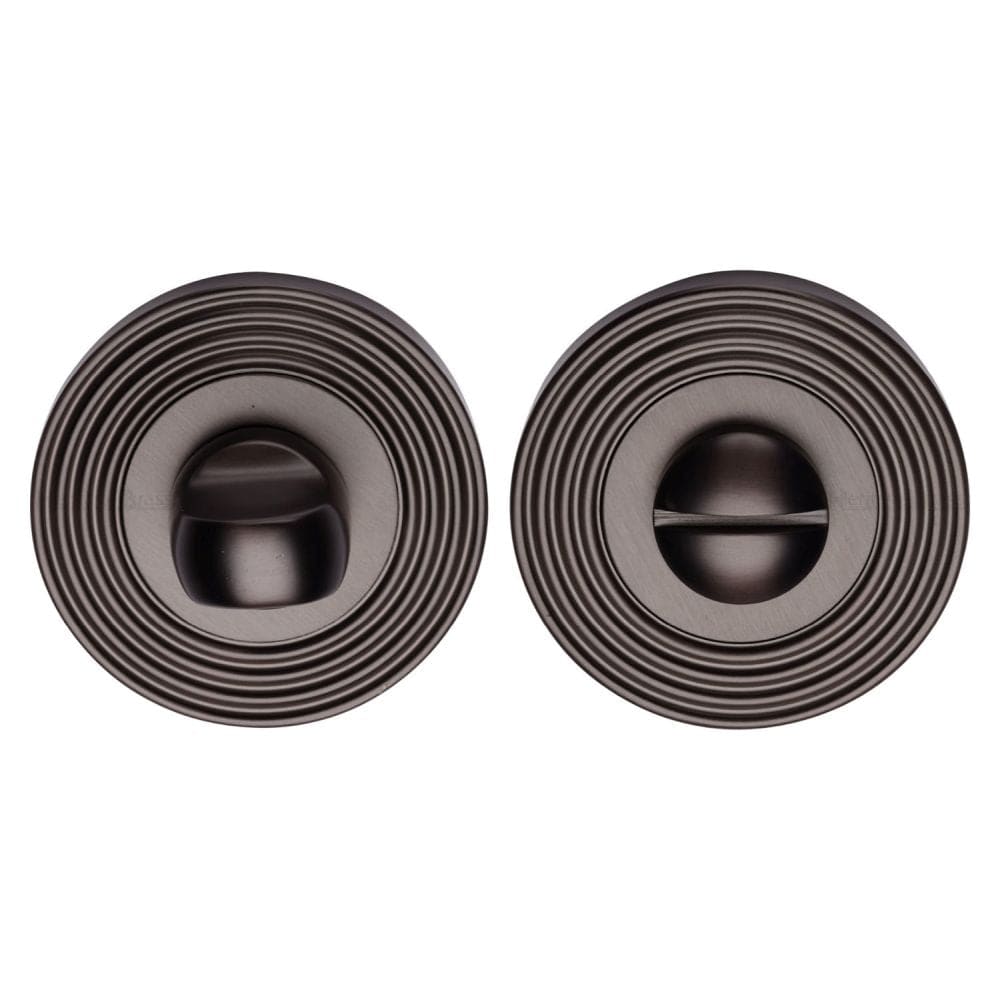 Heritage Brass Door Furniture Matt Bronze / No Heritage Brass - Thumbturn & Emergency Release Matt Bronze Finish