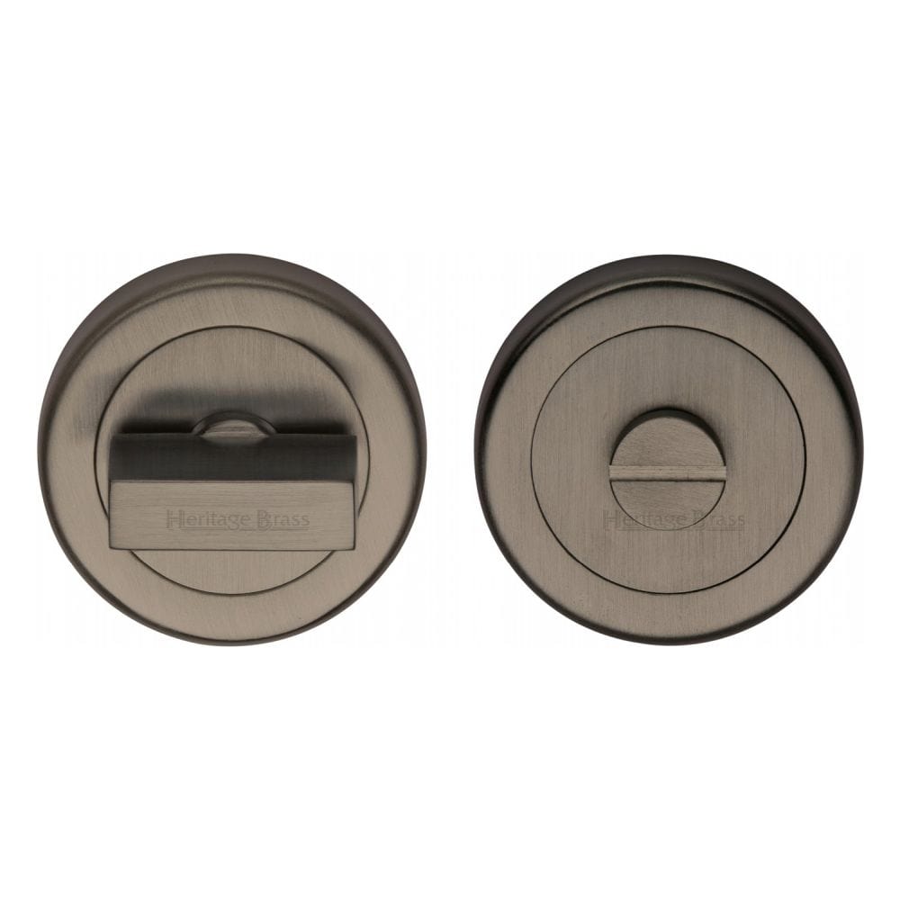 Heritage Brass Door Furniture Matt Bronze / No Heritage Brass - Thumbturn & Emergency Release Matt Bronze Finish