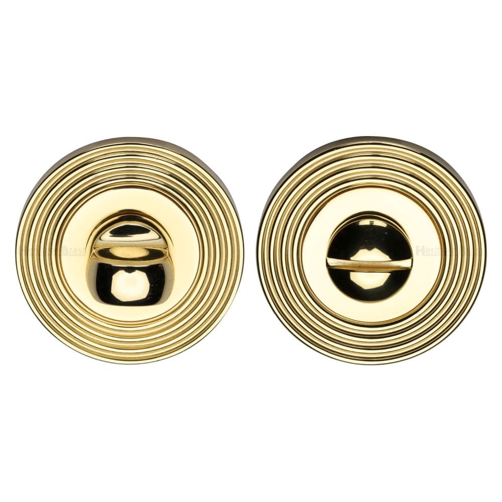 Heritage Brass Door Furniture Polished Brass / No Heritage Brass - Thumbturn & Emergency Release Polished Brass Finish