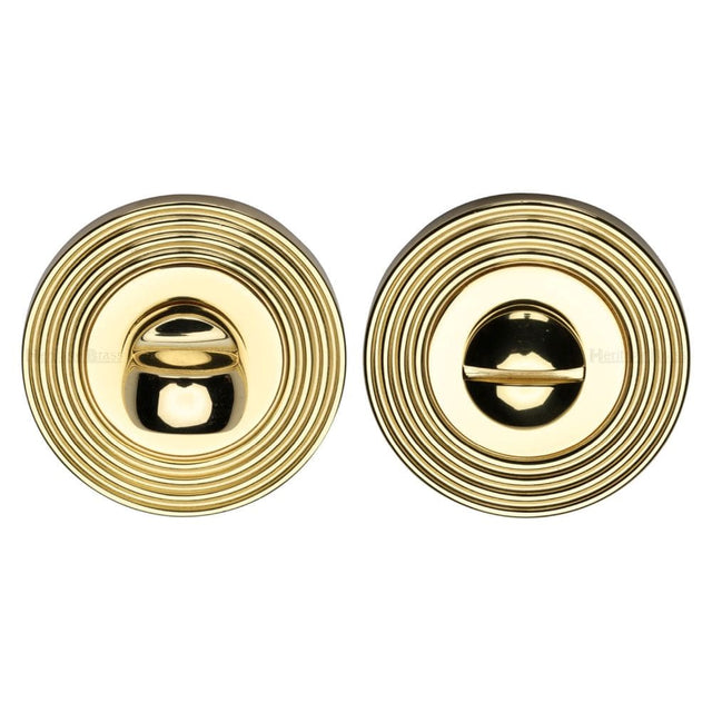 Heritage Brass Door Furniture Polished Brass / No Heritage Brass - Thumbturn & Emergency Release Polished Brass Finish