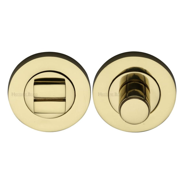 Heritage Brass Door Furniture Polished Brass / No Heritage Brass - Thumbturn & Emergency Release Polished Brass Finish