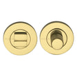 Heritage Brass Door Furniture Polished Brass / No Heritage Brass - Thumbturn & Emergency Release Polished Brass Finish