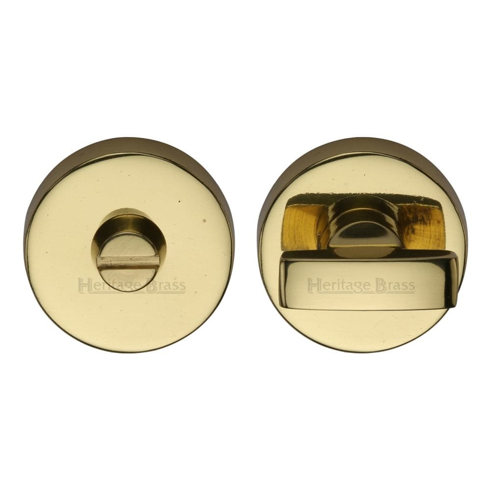 Heritage Brass Door Furniture Polished Brass / No Heritage Brass - Thumbturn & Emergency Release Polished Brass Finish