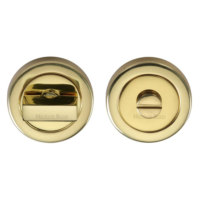 Heritage Brass Door Furniture Polished Brass / No Heritage Brass - Thumbturn & Emergency Release Polished Brass Finish