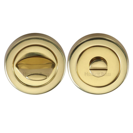 Heritage Brass Door Furniture Polished Brass / No Heritage Brass - Thumbturn & Emergency Release Polished Brass Finish