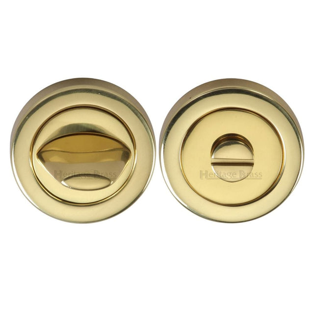 Heritage Brass Door Furniture Polished Brass / No Heritage Brass - Thumbturn & Emergency Release Polished Brass Finish