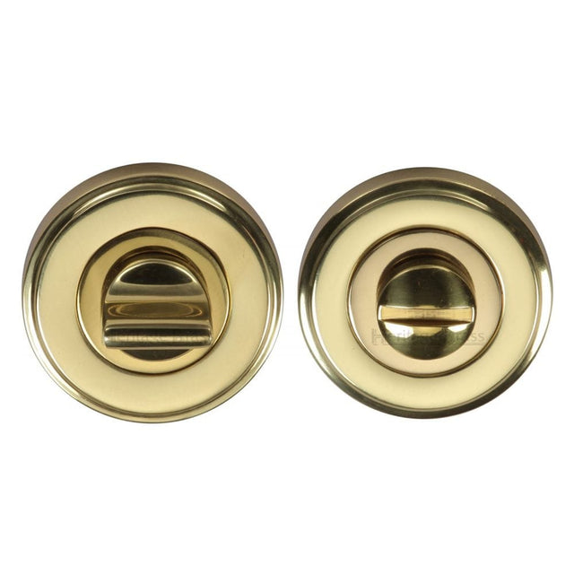 Heritage Brass Door Furniture Polished Brass / No Heritage Brass - Thumbturn & Emergency Release Polished Brass Finish