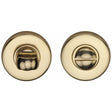 Heritage Brass Door Furniture Polished Brass / No Heritage Brass - Thumbturn & Emergency Release Polished Brass Finish