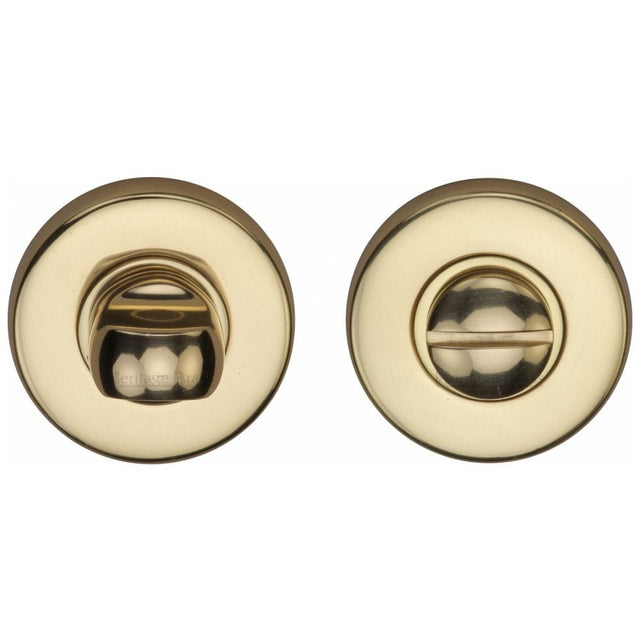 Heritage Brass Door Furniture Polished Brass / No Heritage Brass - Thumbturn & Emergency Release Polished Brass Finish