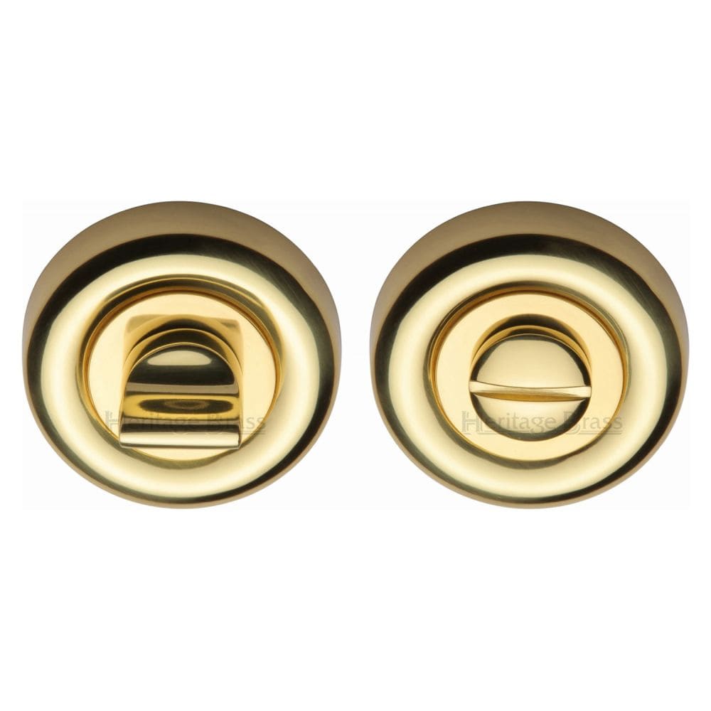 Heritage Brass Door Furniture Polished Brass / No Heritage Brass - Thumbturn & Emergency Release Polished Brass Finish