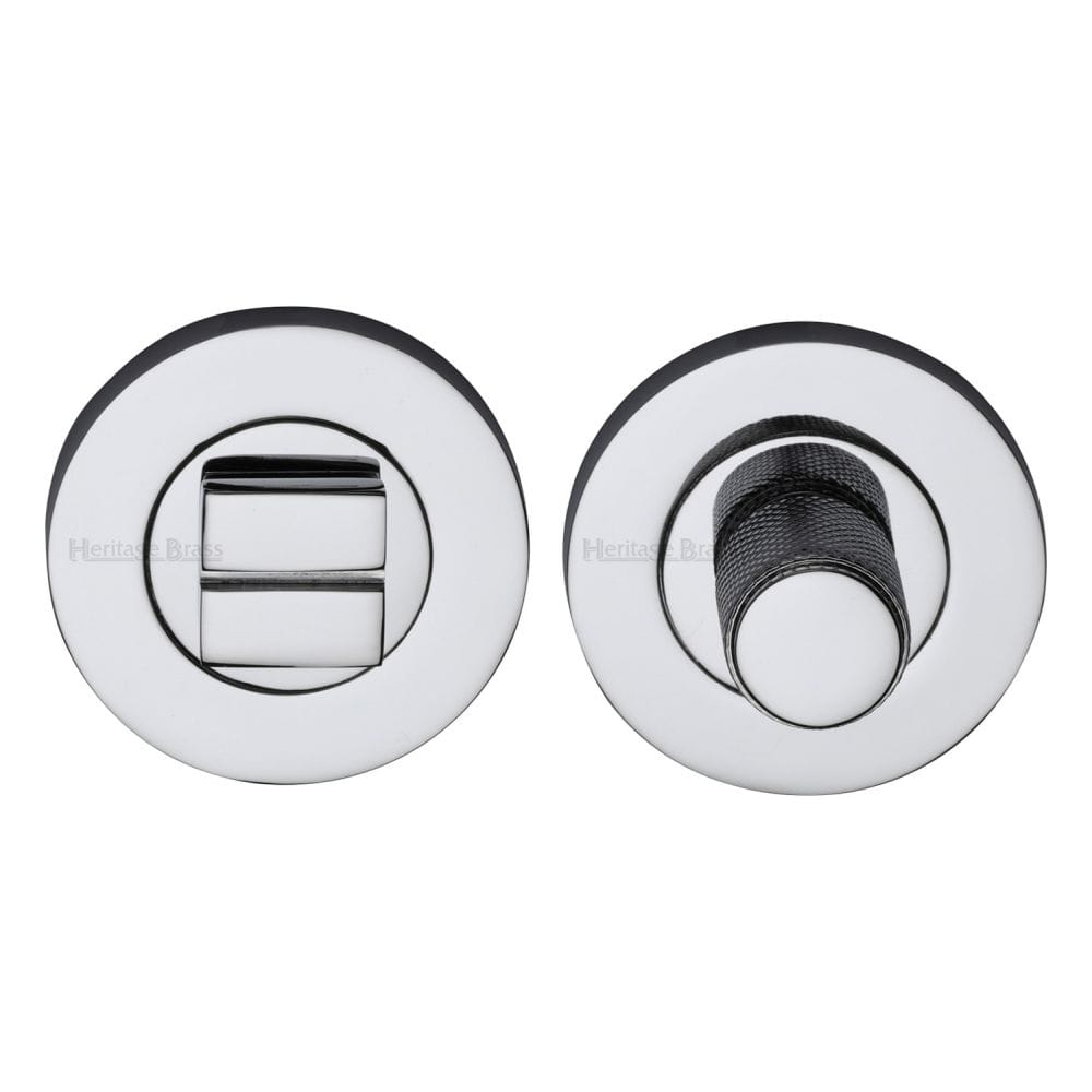 Heritage Brass Door Furniture Polished Chrome / No Heritage Brass - Thumbturn & Emergency Release Polished Chrome Finish