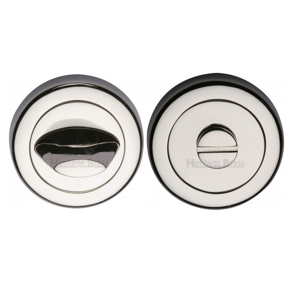 Heritage Brass Door Furniture Polished Nickel / No Heritage Brass - Thumbturn & Emergency Release Polished Nickel Finish