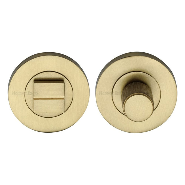 Heritage Brass Door Furniture Satin Brass / No Heritage Brass - Thumbturn & Emergency Release Satin Brass Finish