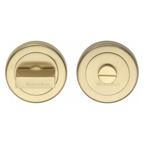 Heritage Brass Door Furniture Satin Brass / No Heritage Brass - Thumbturn & Emergency Release Satin Brass Finish